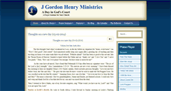 Desktop Screenshot of jgordonhenryministries.org